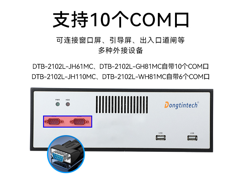 東田桌面式工控機,工業服務器廠家,DTB-2102L-JH61MC