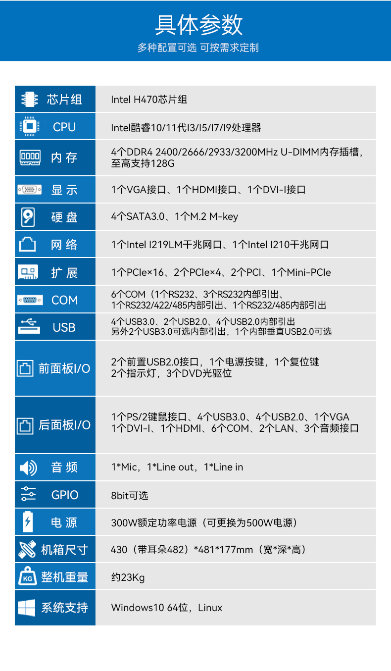 11代高性能工控主機(jī),三顯機(jī)架式工控機(jī),DT-610L-BH470MA.jpg
