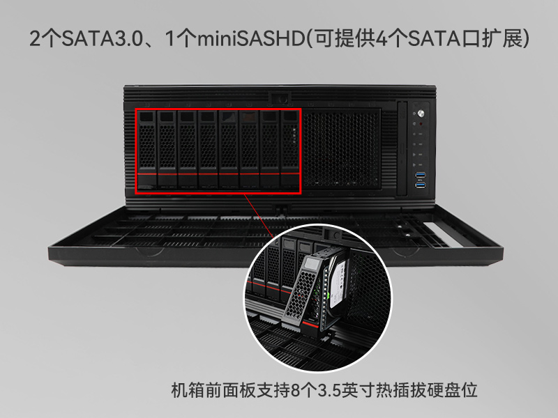 東田國產4U工控機,雙路海光信息安全工控主機,DT-46508-D3350MA