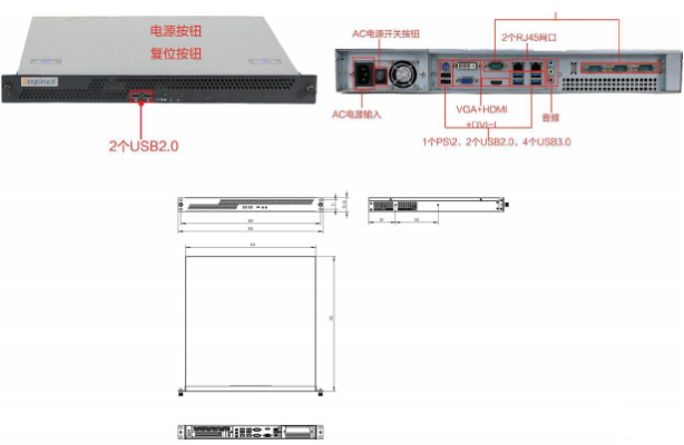 東田1U工控機端口與安裝尺寸.png