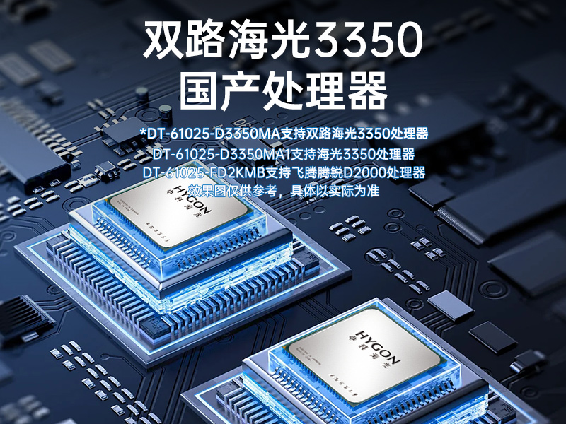 麒麟系統海光工控機,國產化軟硬件工控主機,政務辦公加密通信優選,DT-61025-D3350MA